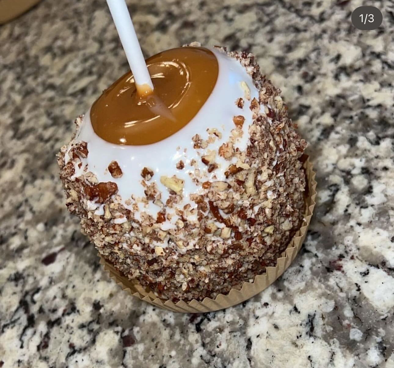6 Double Dipped Caramel and White Chocolate Apple